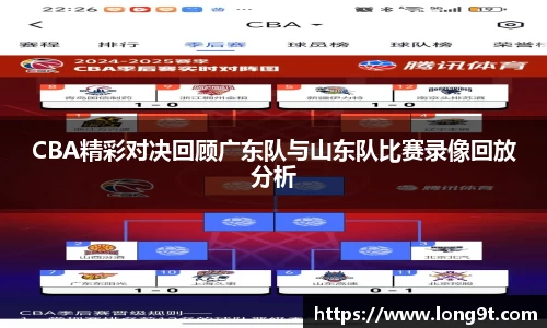 CBA精彩对决回顾广东队与山东队比赛录像回放分析